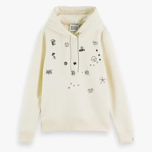 Cream Graphic Hoodie